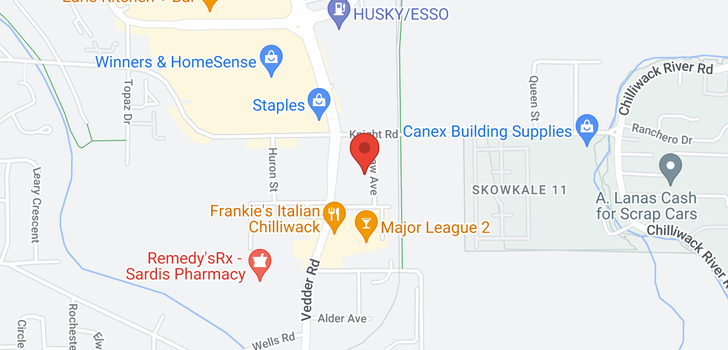 map of 209 7435 SHAW AVENUE
